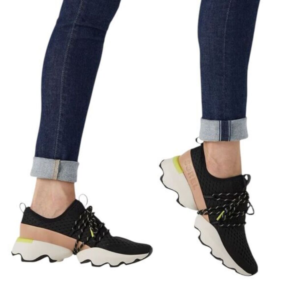 Sorel Black and White Athletic Sneakers